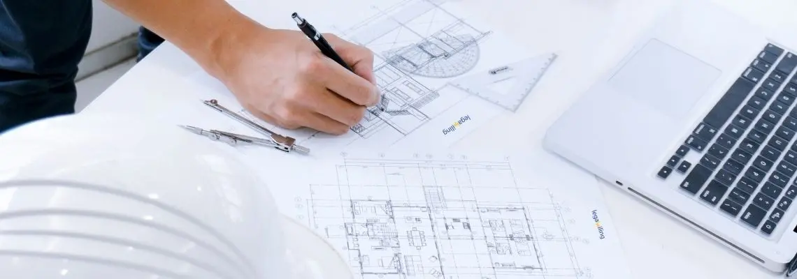 architecture drawing in manual by legal piling engineer