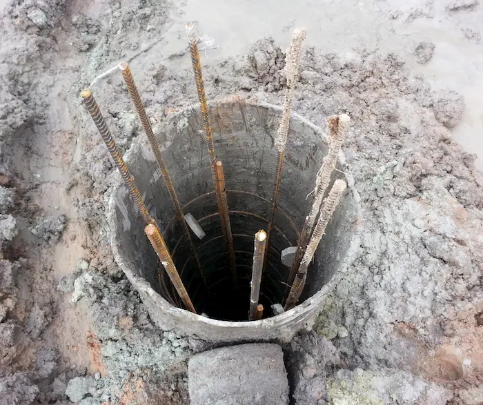 Figure 3- Construction Work of Concrete Pile